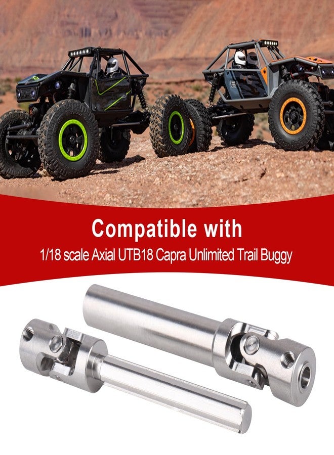 CrazyHobby Stainless Steel Driveshaft Heavy-Duty Universal Joint Drive Shaft 82-120mm for 1/18 RC Rock Crawler Axial UTB18 Capra Unlimited Trail Buggy Upgrade Parts Replacements(Rear) - Image 4